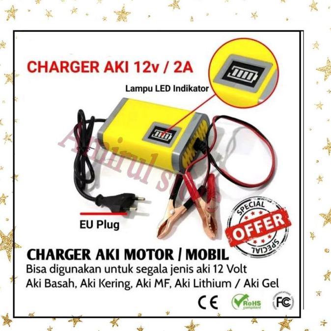 CHARGER AKI MOTOR MOBIL ALAT CAS AKI MOTOR MOBIL