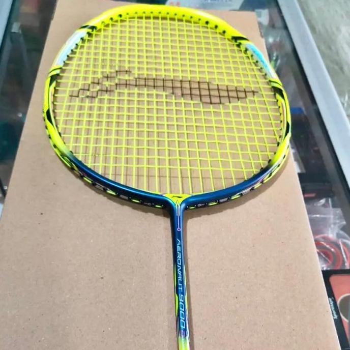 (BEST SELLER) RAKET BADMINTON LINING AERONAUT 9000 DRIVE 32LBS Bulu Tangkis G3 4U Berat 81 83 gr