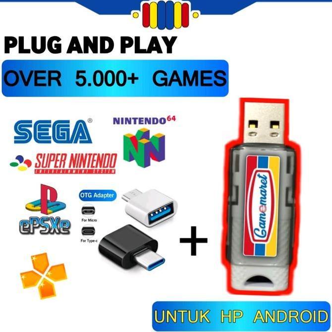 FLASHDISK GAME UNTUK HP ANDROID FULL 5000 GAME DARI BERBAGAI CONSOLE || Plug And Play