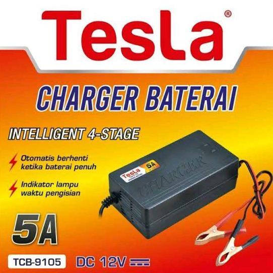 TESLA CHARGER CAS AKI ACCU INTELLIGENT OTOMATIS 12 VOLT 20 AMPER / PENGECAS AKI OTOMATIS TESLA 12 V 