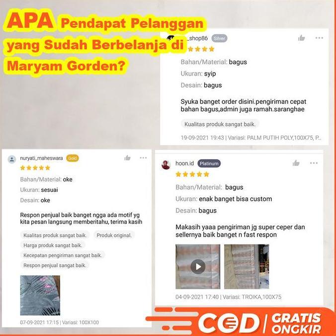 Promo Gorden Hordeng Tirai Dapur Kolong Dapur Jendela Minimalis Tirai Mobil Cod