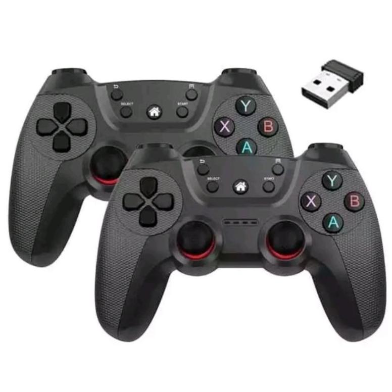 Gamepad Double Wireless Turbo - Joystick Pc Controller Gaming Komputer Wireless Turbo 2.4ghz