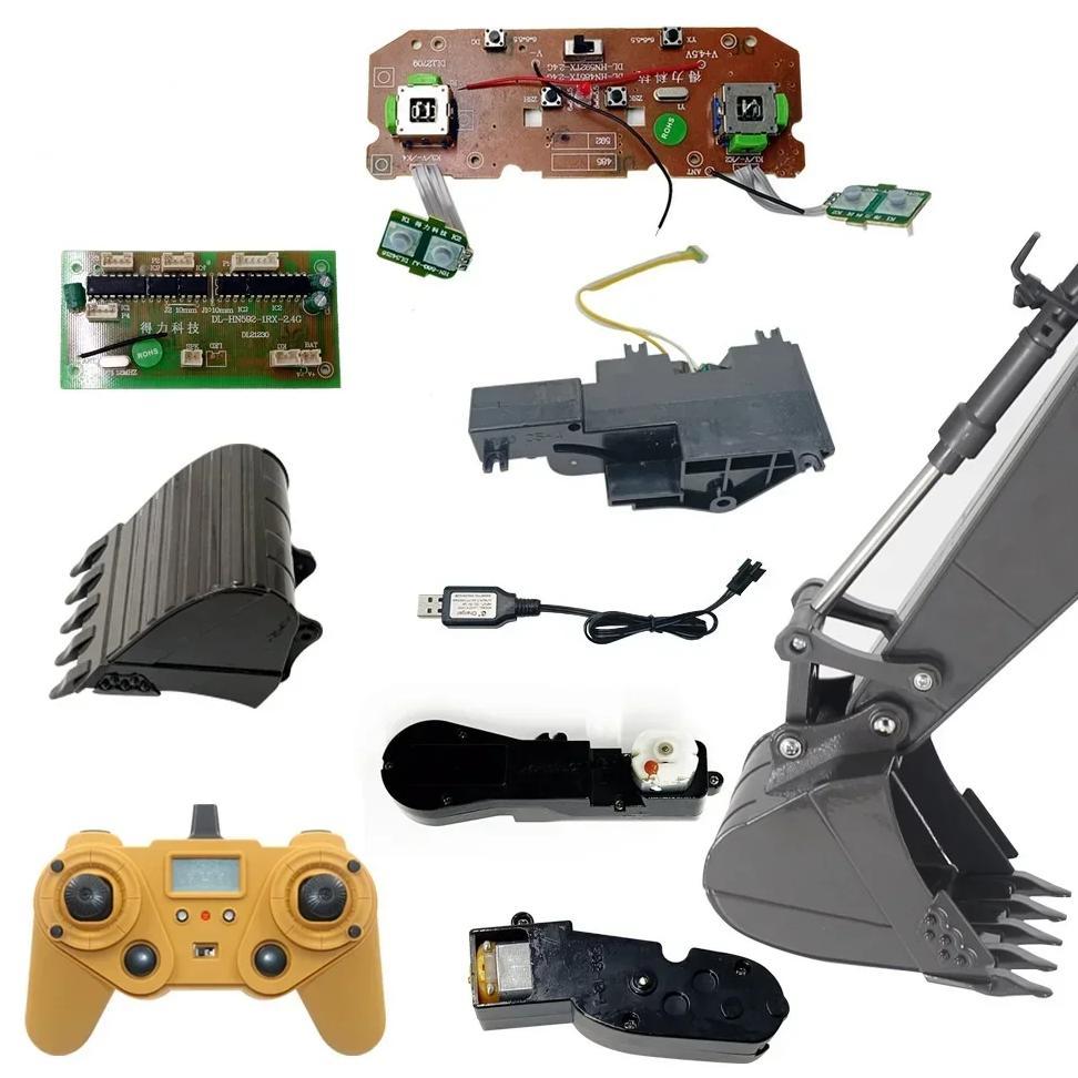 1:14 22CH Remote Control Alloy Excavator Launch Version HUINA 592 Accessories