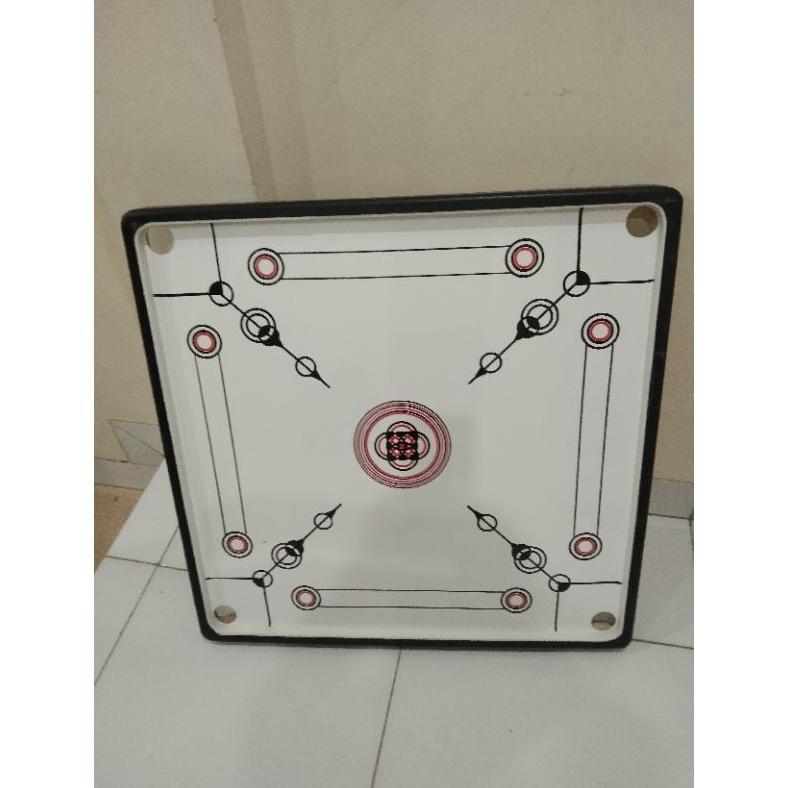 Papan karambol besar ukuran 100x100cm bonus coin+cristal