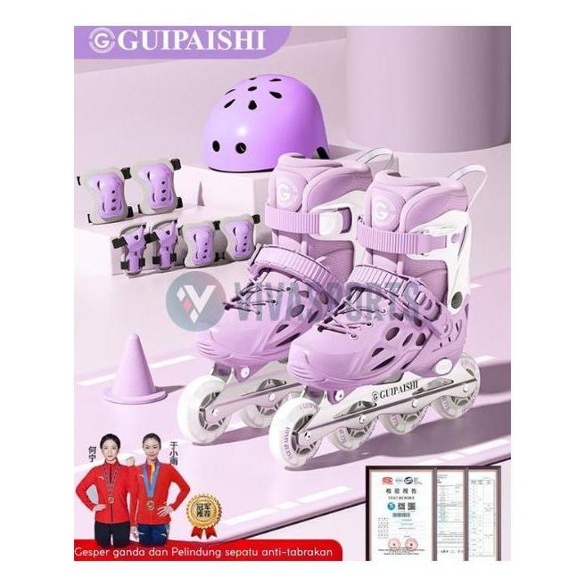 VIVASPORTS - Sepatu Roda Anak Dewasa Inline Roda Full Karet / Sepatu Roda Anak Remaja Pemula Origina