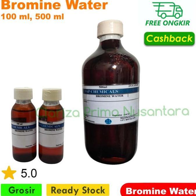 Bromine Water Bromin Water Air Bromin ukuran 100ml , 500ml