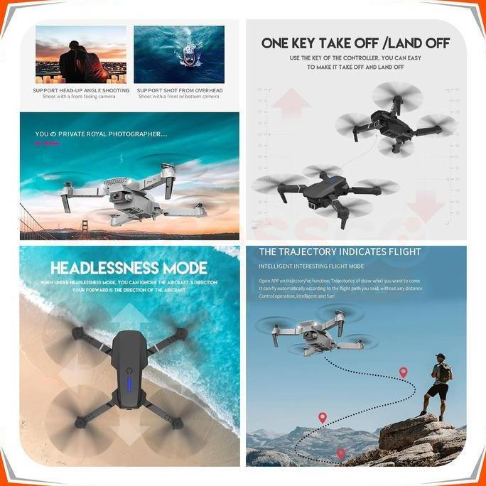 Murah Drone E88 Pro Dengan Kamera Hd Ganda Drone Kamera Wifi Fpv Drone Kamera 4K Hd/ Remote Pesawat 