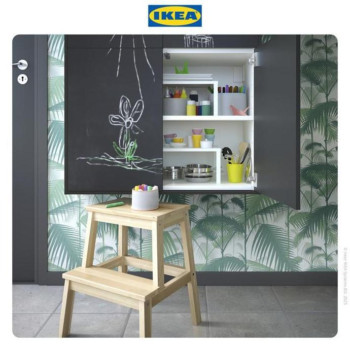 Allo- Ikea Bekvam Bangku Tangga Serbaguna Bahan Kayu 50 Cm