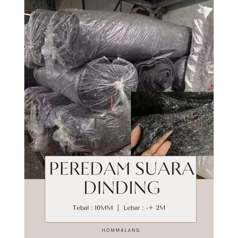 Glasswool Peredam Suara Dinding 10mm | Anti Bocor Suara Kamar/ Studio- Lebar 2M