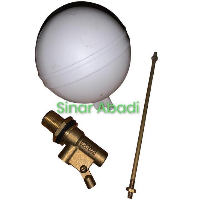 Pelampung Bola Tandon Air Otomatis 1/2" Merk Hioshi Kualitas Terbaik Harga Termurah