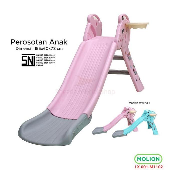 TOKOEDA - PROSOTAN SELUNCURAN ANAK MAINAN BERMAIN PEROSOTAN PLASTIK ANAK KUDA 001-M1102