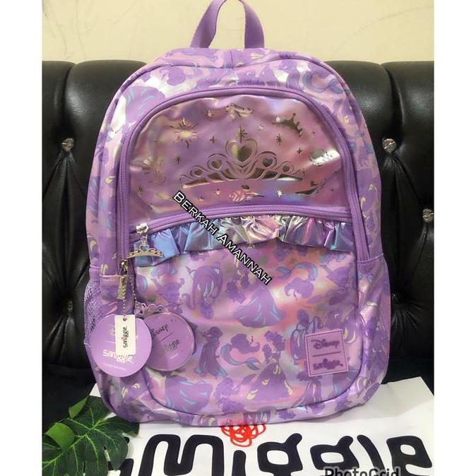 TERLARIS Smiggle lilac Disney Princess Classic Backpack