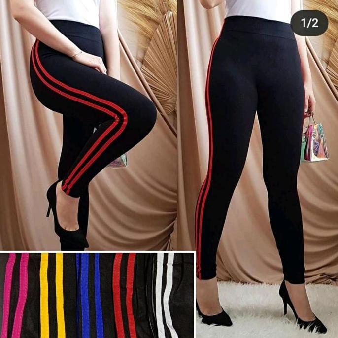 Discount Legging Double Rip Warna/Legging Lembut Nyaman/Legging Wanita Tebal Putih