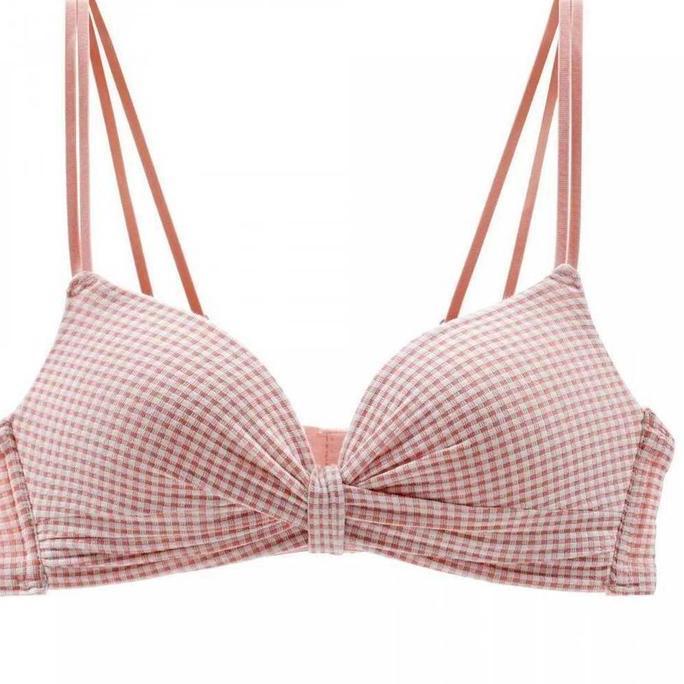 BH006 BH 90 Seamless Deep V Cross Women Bra Wanita