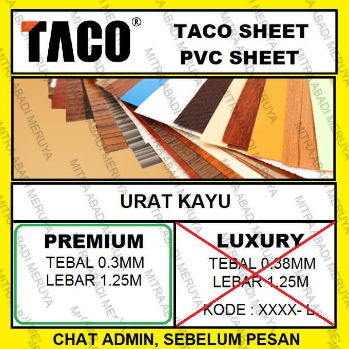 Allo- Taco Sheet Wood Grain Premium Pvc Sheet Deco Sheet