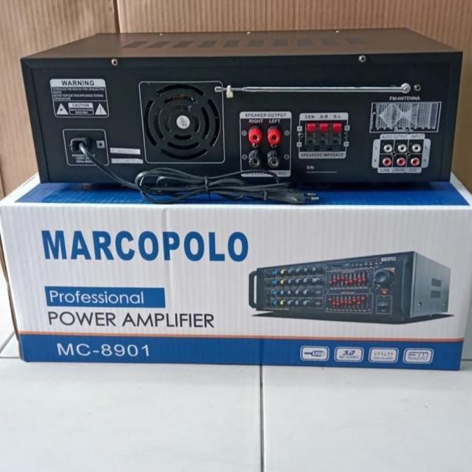 Amplifier Power Mixer Marcopollo 8901 Streo Power Amplifier Marcopollo