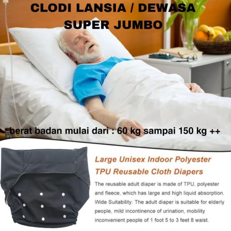 CLODI LANSIA JUMBO CLODI LANSIA BIGSIZE POPOK LANSIA POPOK DEWASA