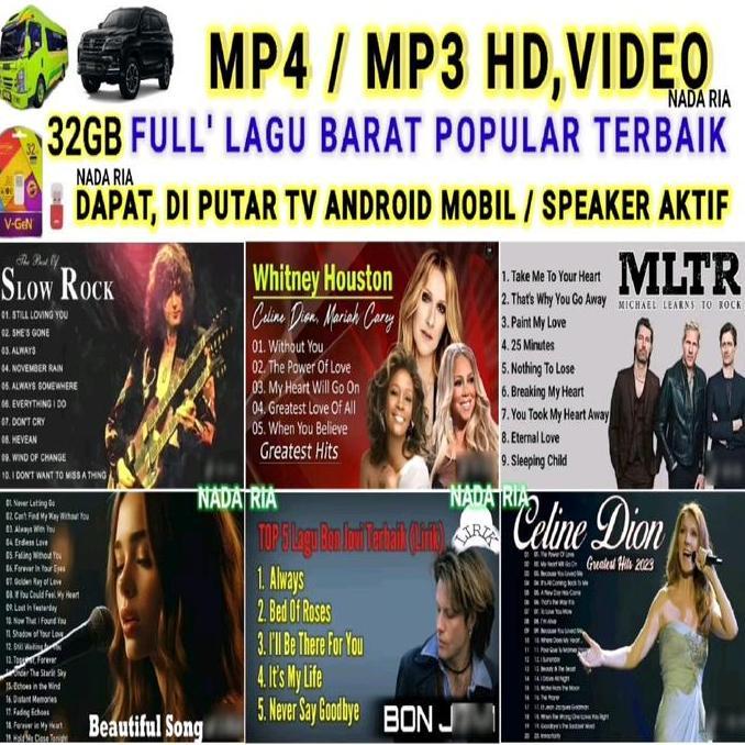 demode_21 - flashdisk 32gb musik mp4 mp3 lagu barat slow rock nostalgia populer saat ini bisa tv mob
