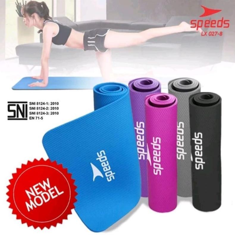 Speeds Matras Yoga NBR TPE Anti Slip Tebal 8mm