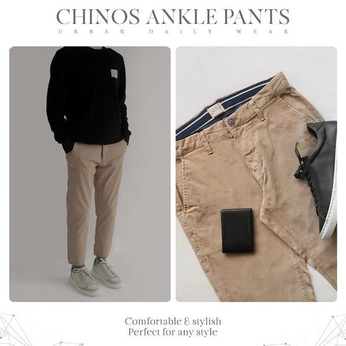Boyinboy- Goodfriends Celana Ankle Pants Chinos Khaki