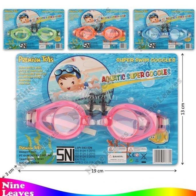 Kacamata Renang Anak Diving Glasses Penutup Telinga Tutup Telinga Kacamata Berenang Mainan Anak