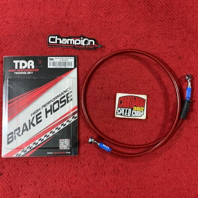 Selang Rem TDR Racing 37inch 93cm Merah Beat Karbu Beat FI Beat ESP BEST QUALITY