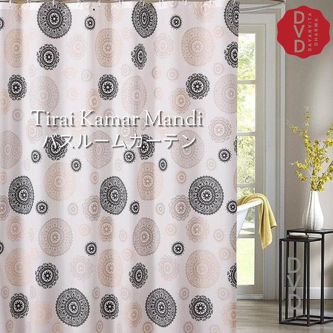 Tirai Kamar Mandi Plastik - Gorden Kamar Mandi