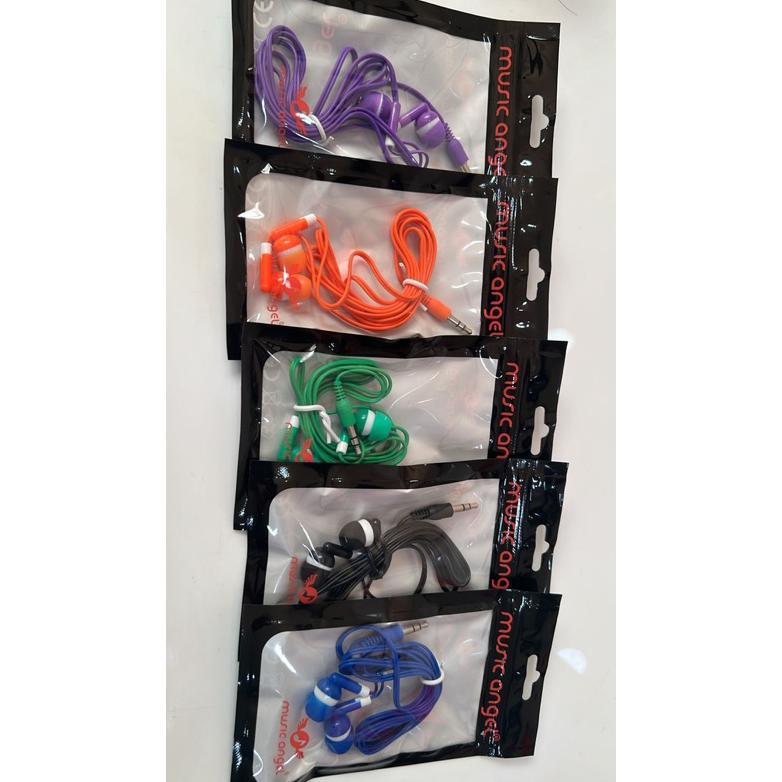 NEW PROMO HEADSET MUSIC ANGEL BIASA HF MUSIANGEL HANDSFREE MUSIC KABEL NON MIC PLASTIK MURAH