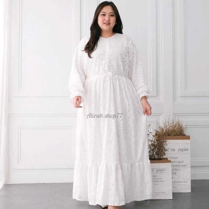 Murah Gamis Abaya Brokat Jumbo Ld130 Ld140Cm Busui