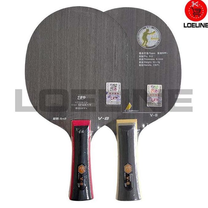 NEW Kayu Bet Bat Pingpong Hitam Tenis Meja RITC 729 Friendship V-8 Bagus