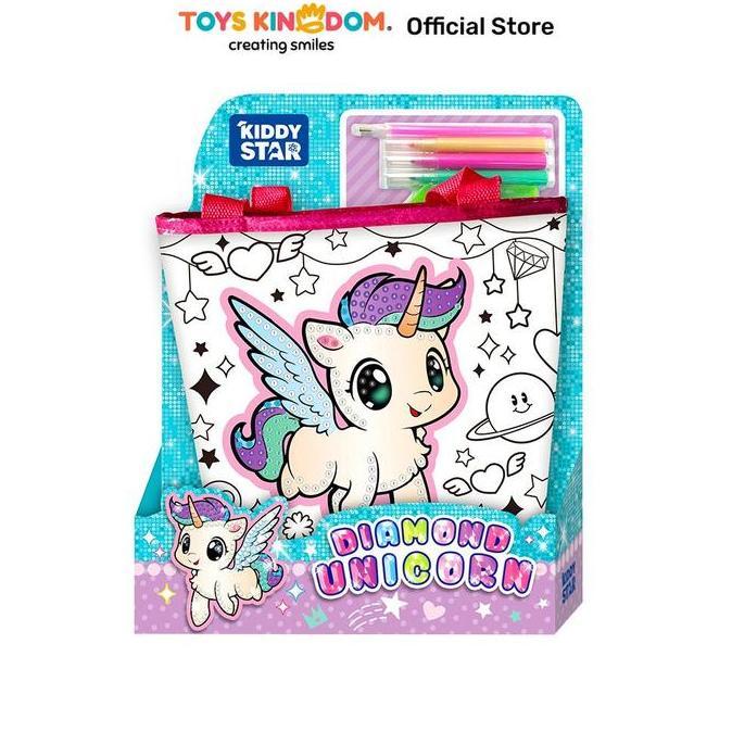 KIDDY STAR SET DIAMOND PAINTING SHOPPING BAG UNICORN