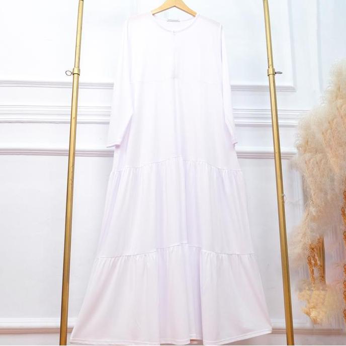 Grosir Gamis Jersey Susun Busui - Jv Hasanah Rabia Ruffle Dress