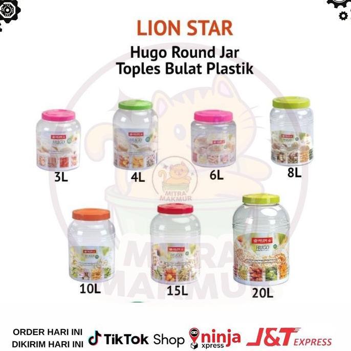 Toples Plastik Seal Toples Kerupuk Hugo Lion Star