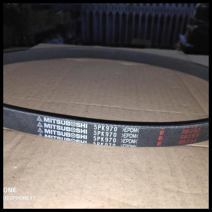 TERLARIS MITSUBOSHI FAN BELT 5PK970 EPDM TALI KIPAS FANBELT 5PK 970 COROLLA 