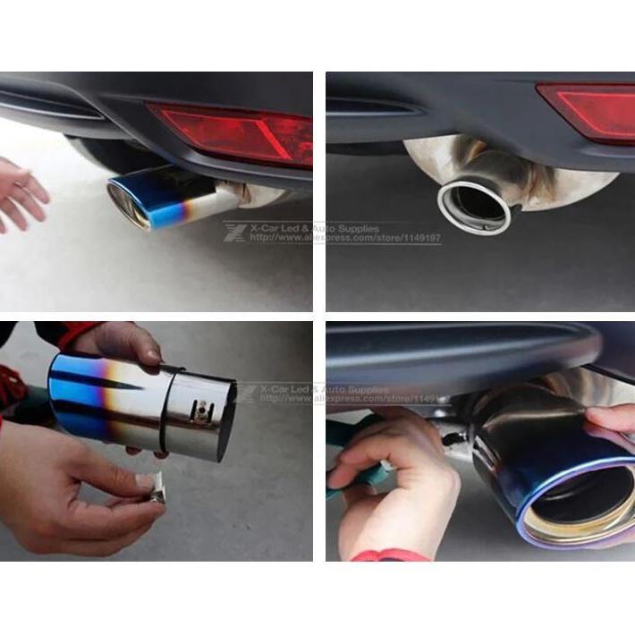 Promo Pipa Ekor Ujung Knalpot Mobil Racing / Pipa Knalpot Mobil / Ujung Knalpot Mobil Variasi