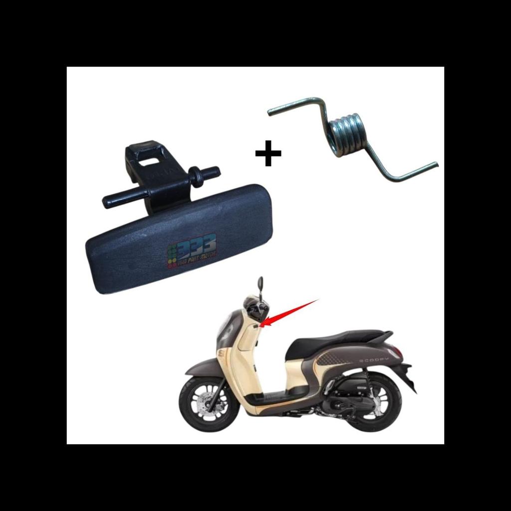 Knob Pocket LTD Tombol Tutup Laci Honda Scoopy New Prestige K2F 2021 - 2024