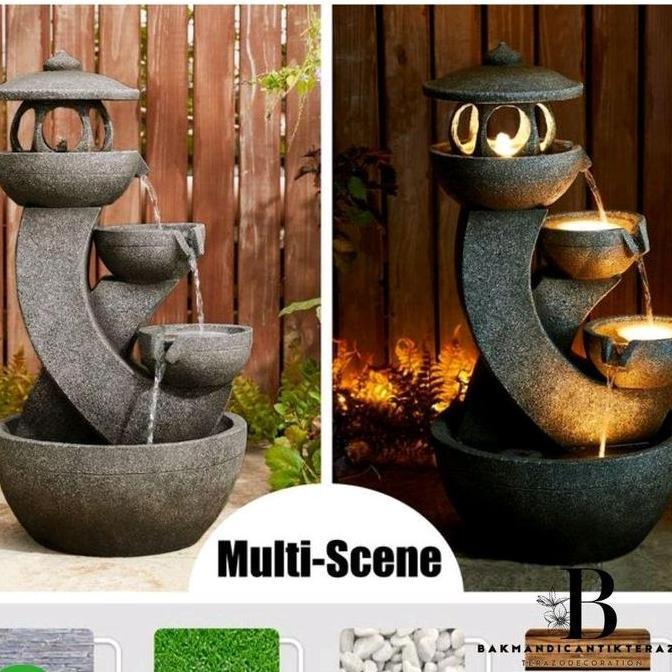 Terlaris Air Mancur Teraso| Air Mancur Taman Japan| Air Mancur Hiasan Taman