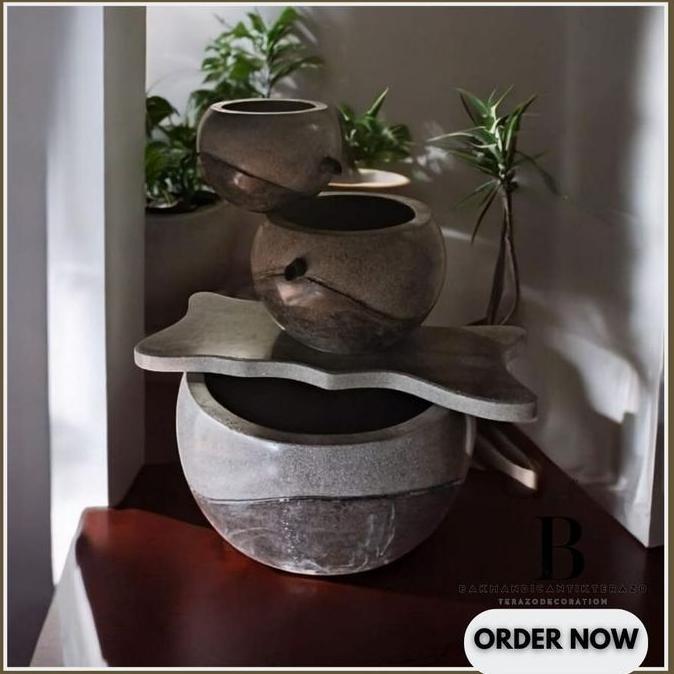 Terlaris Air Mancur Teraso| Air Mancur Kendi Bulat Minimalis| Air Mancur Taman Mini