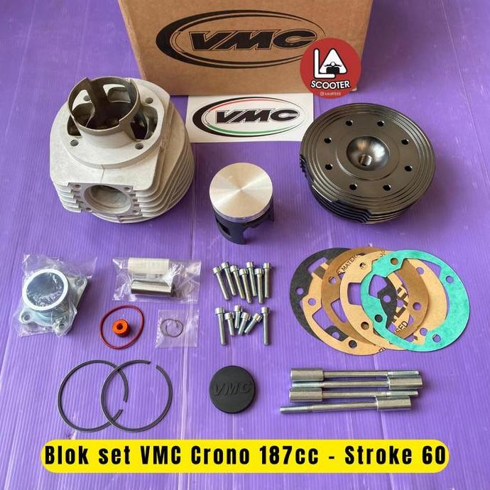 Blok Set VMC Crono 187 cc Alloy Utk Vespa Sprint, Px dkk Terlaris