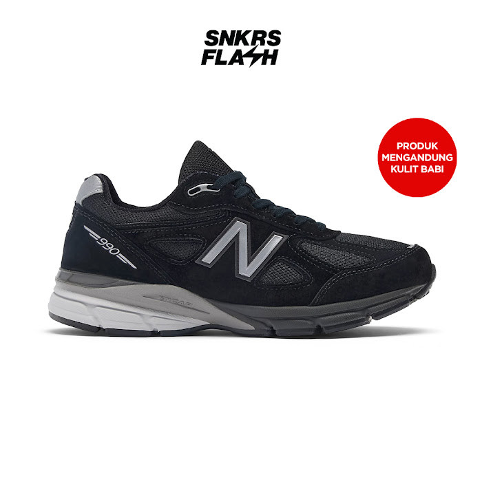 NEW BALANCE 990 V4 Mius Black Sepatu Sneakers Unisex - U990BL4