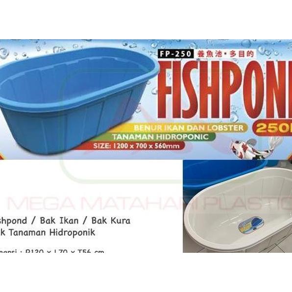 Fishpond Kolam Bak Ikan Benur Lobster Tanaman Hidroponik 250 Liter Terlaris