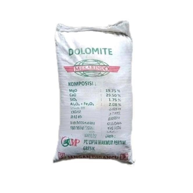 Kapur Pertanian Dolomit 50 Kg Karung Kapur Dolomit Repa Kapur Tambak Ikan Udang Pupuk Dolomite Kemas