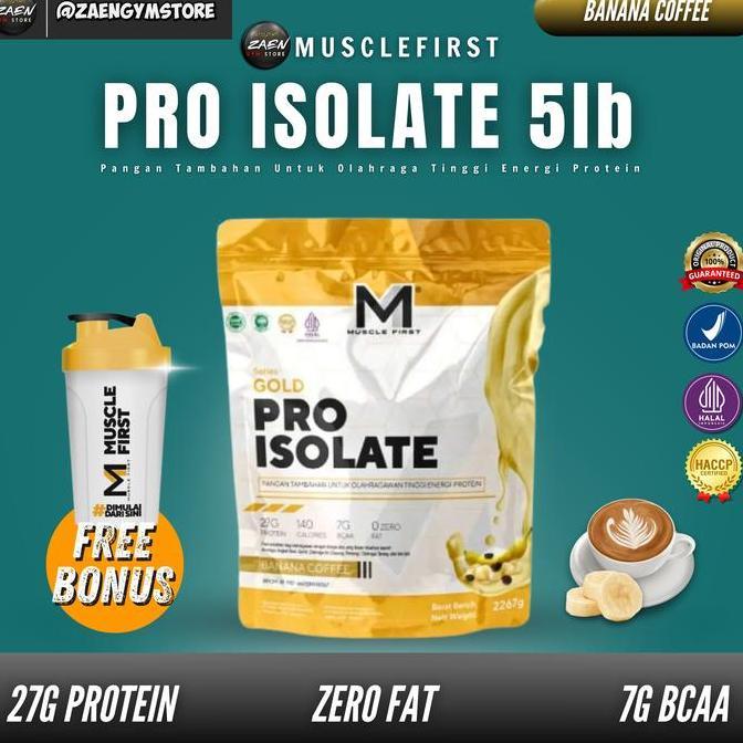 M1 Muscle First Gold Pro Isolate 5 Lbs BPOM Whey Protein Isolate