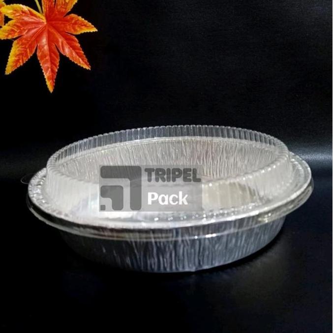 New- Alumunium Foil Cup Tray Rx-1400/B1350 + Tutup, Cocok Untuk Pasta Macaroni Schotel, Cake, Puding