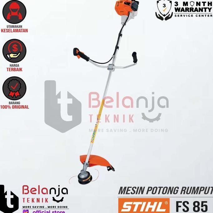 STIHL Mesin Potong Rumput Bensin FS 85 2 Tak 25,4 cm Output Daya 0,95/1,3 kW Suara 92 dB(A) Cocok un