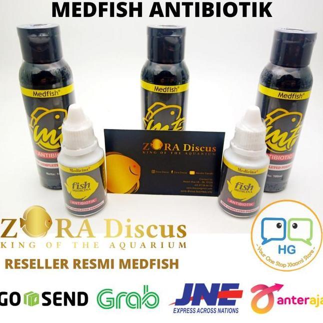 Reseller Resmi Obat Ikan Medfish Antibiotik Antibiotik Ikan Per Botol Terlaris