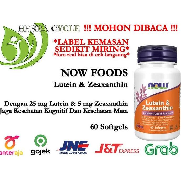 Now Foods Lutein & Zeaxanthin 60 Softgels Now Lutein ORI USA