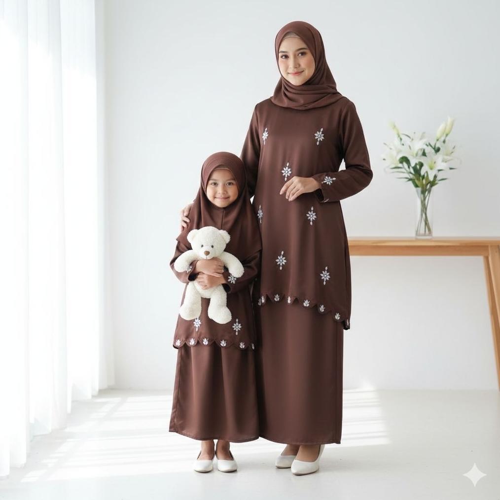 ZAFRINA - RAHAYU SET KURUNG MELAYU MOM & KIDS / Set Kurung Melayu Couple Ibu dan Anak