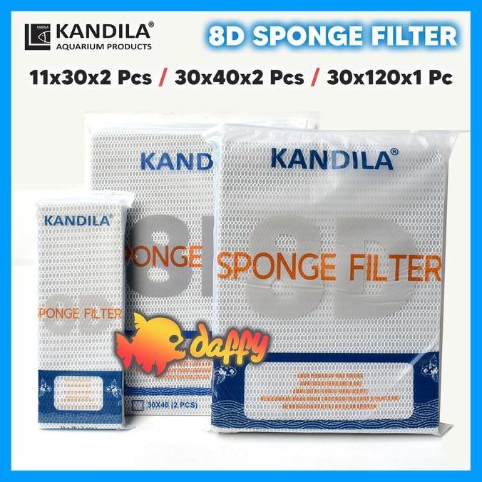 awesomether - kandila sponge filter 8d honeycomb filter akuarium kolam