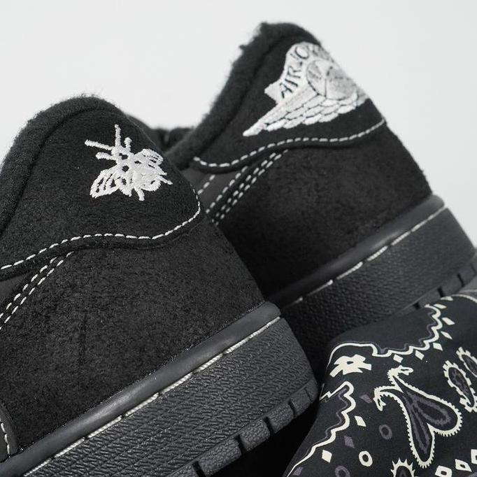 Sale Air Jordan 1 Low Travis Scott Black Phantom Allblack Fullblack